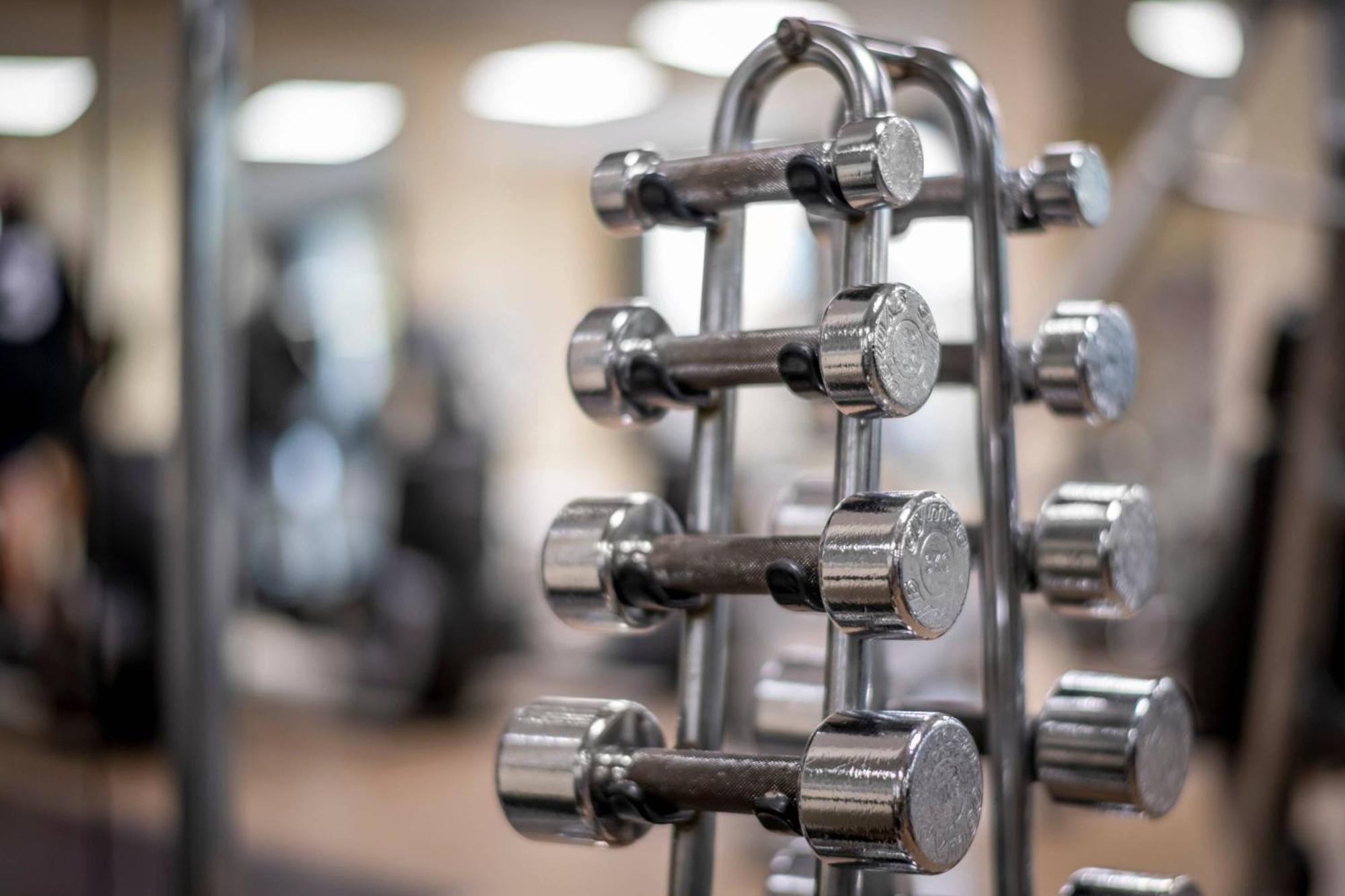 Frankfurt Marriott Hotel Frankfurt am Main Bagian luar foto Dumbbells on a rack